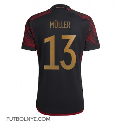 Camiseta Alemania Thomas Muller #13 Visitante Equipación Mundial 2022 manga corta